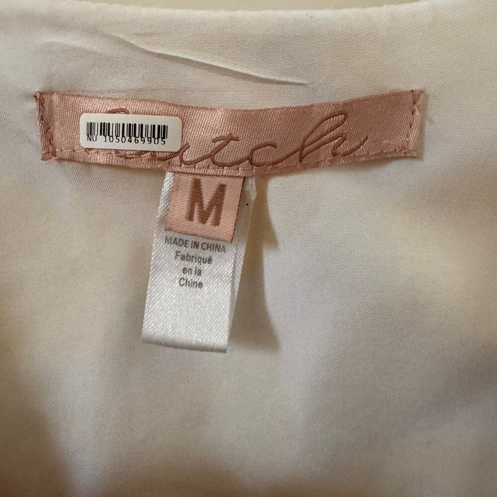 Anthropologie Hutch Tiered Wrap Midi Dress Lemon Yellow Size Medium - Picture 12 of 13